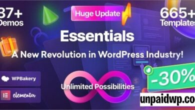 Essentials Free Download WordPress Theme