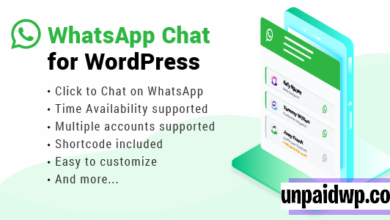 WhatsApp chat Wordpress free download