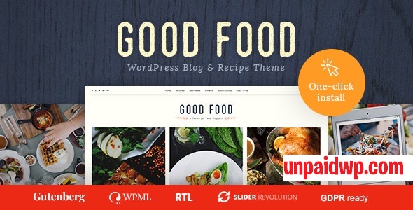 good food wordpress theme